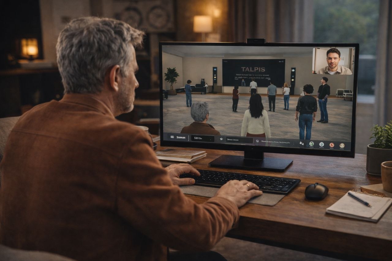 Зал Тальписа с группой в 3D-пространстве